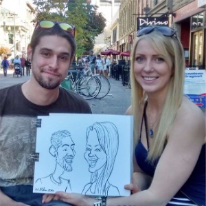 Caricature artist in Calgary
