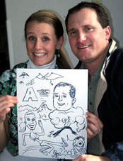 Charicature artist in Vancouver