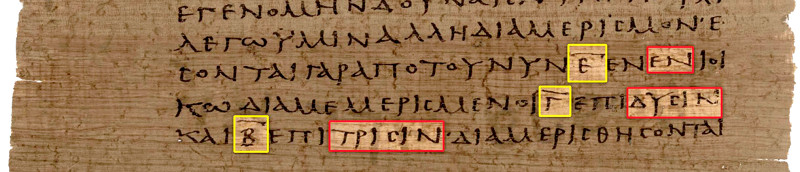 Example of original numbers in The Bible